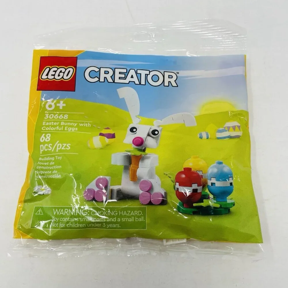 Lego Easter Bunny with Colorful Eggs Building Toy‎ Set 30668 Ages 6+ 68 Pieces
